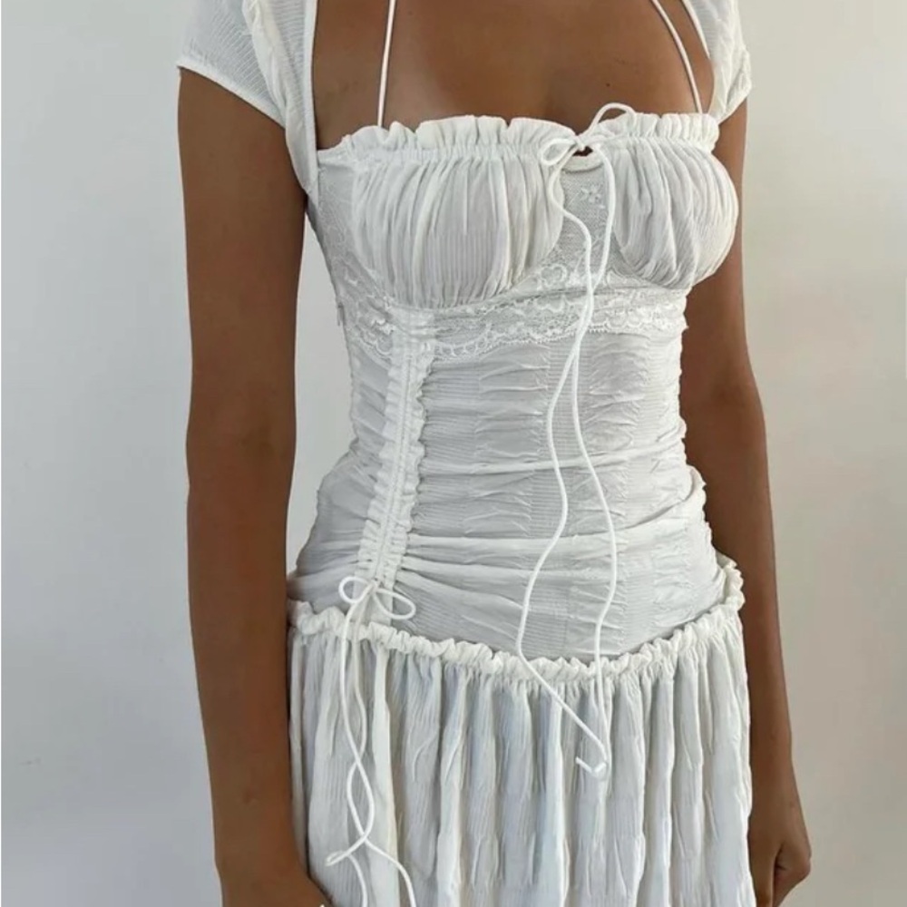 FENITY Maria Dress in White